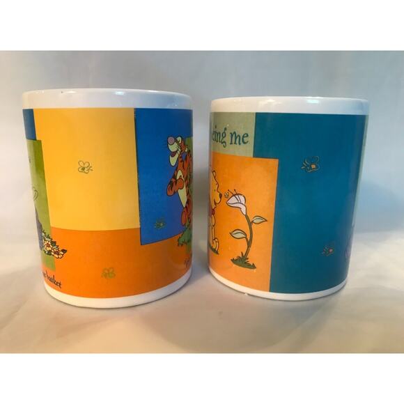 Disney-Winnie the Pooh-"Bee Friendly Happy Being Me" Set of 2 Coffee Cup/Mug - Picture 2 of 11
